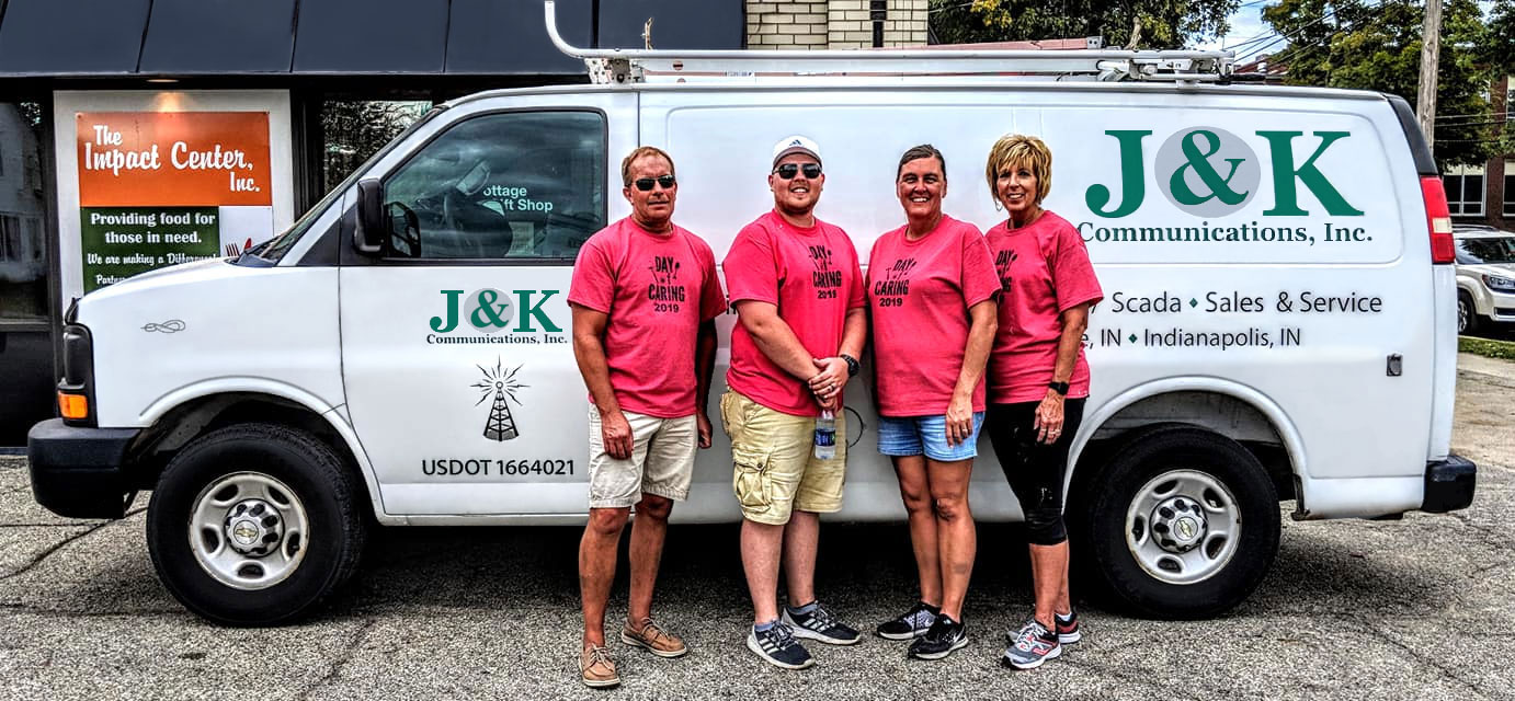 J&K Communications, Inc. participates in the United Way's Day of Caring in 2019.