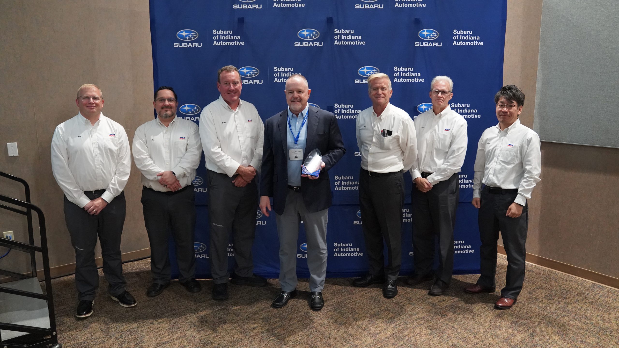 J&K Communications receives Outstanding Supplier Award from Subaru of Indiana Automotive
