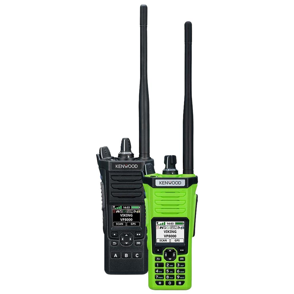 KENWOOD Viking VP8000 public-safety portable radios
